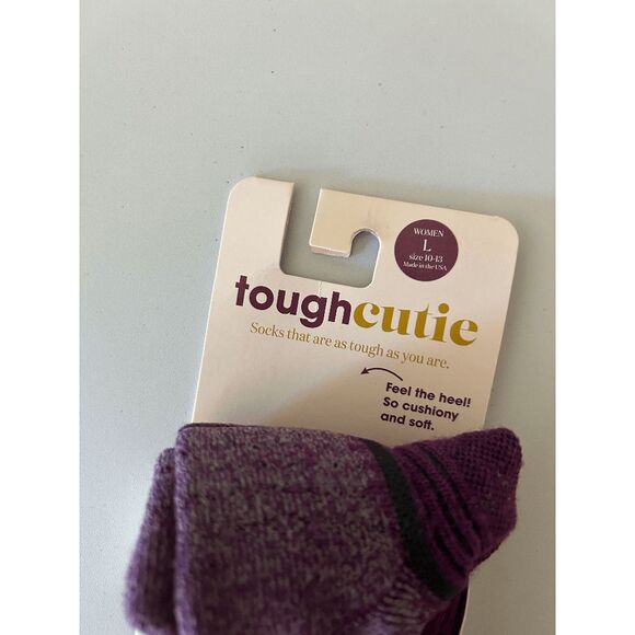 ToughCutie Women's Eve Light Weight Hiker Crew Socks Size L 10-13 - Picture 2 of 5